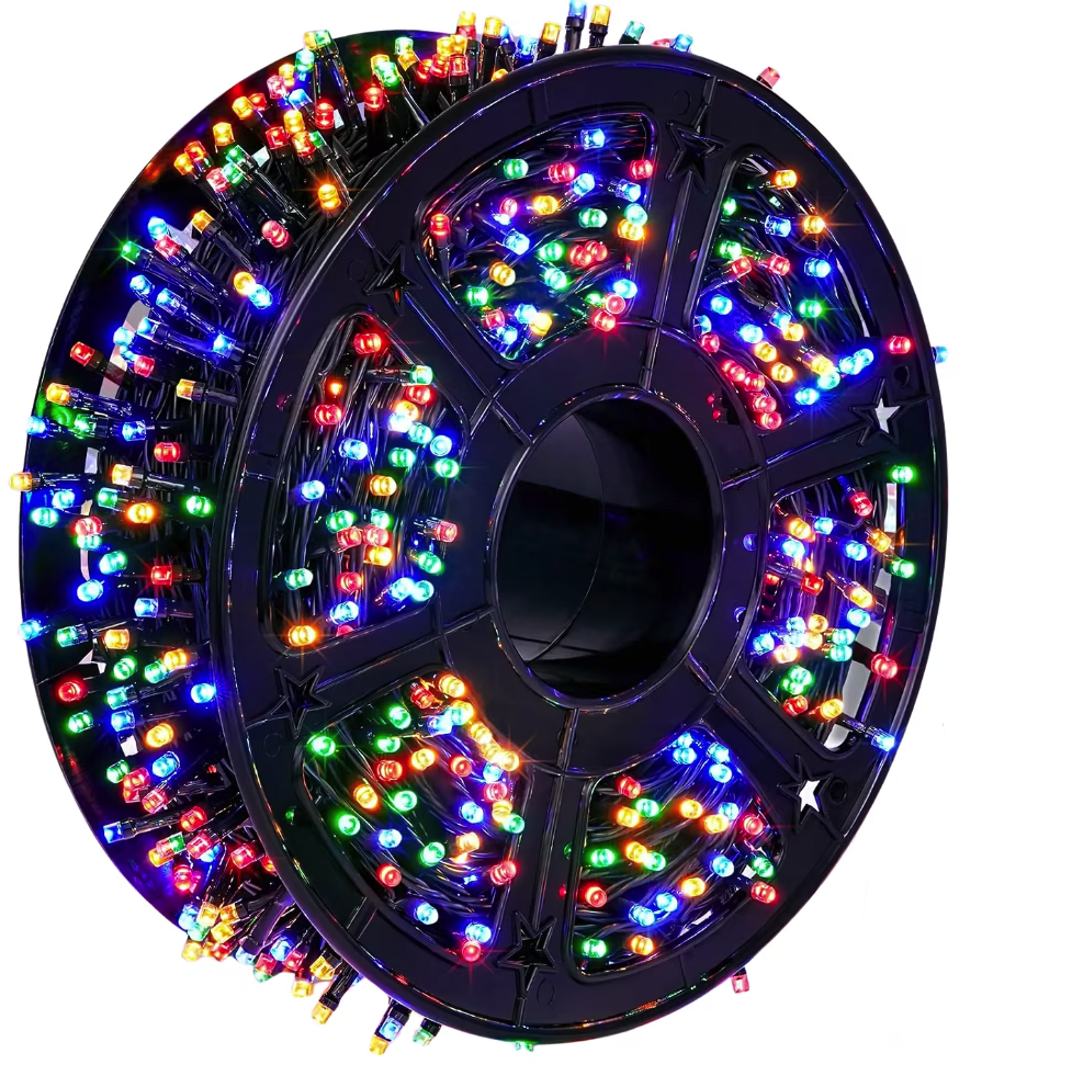 Instalatie de Craciun tip Rola interior sau exterior rezistenta 50m 300LED MULTICOLOR